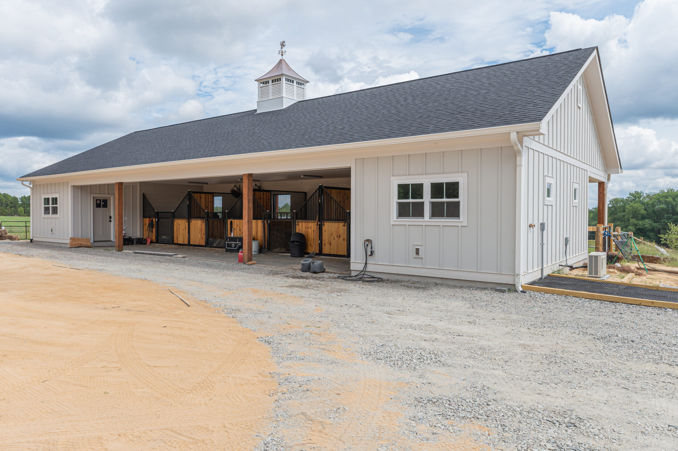 Barn at a Southern Pines equestrian property