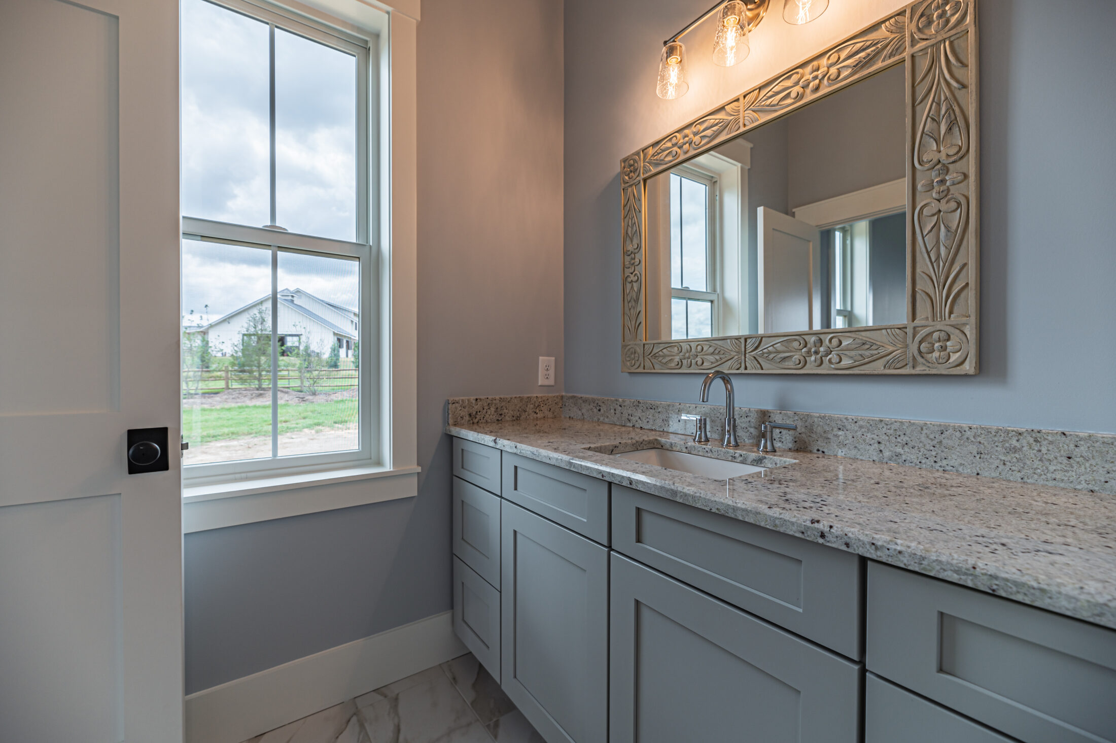 Custom cabinetry detail in a Southern Pines equestrian custom home