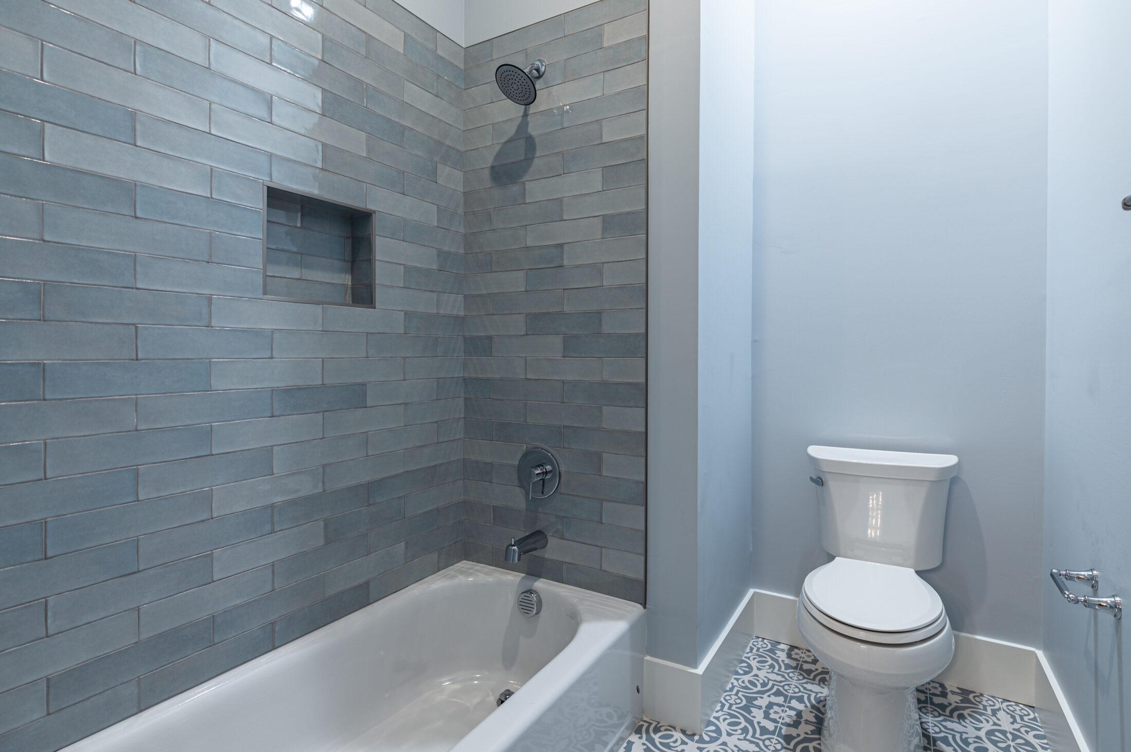 Secondary bathroom in a Southern Pines equestrian custom home