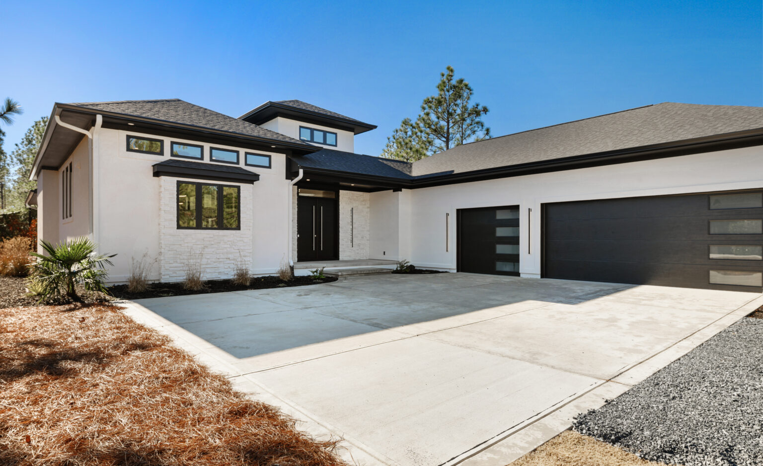 Contemporary custom home in Seven Lakes, NC