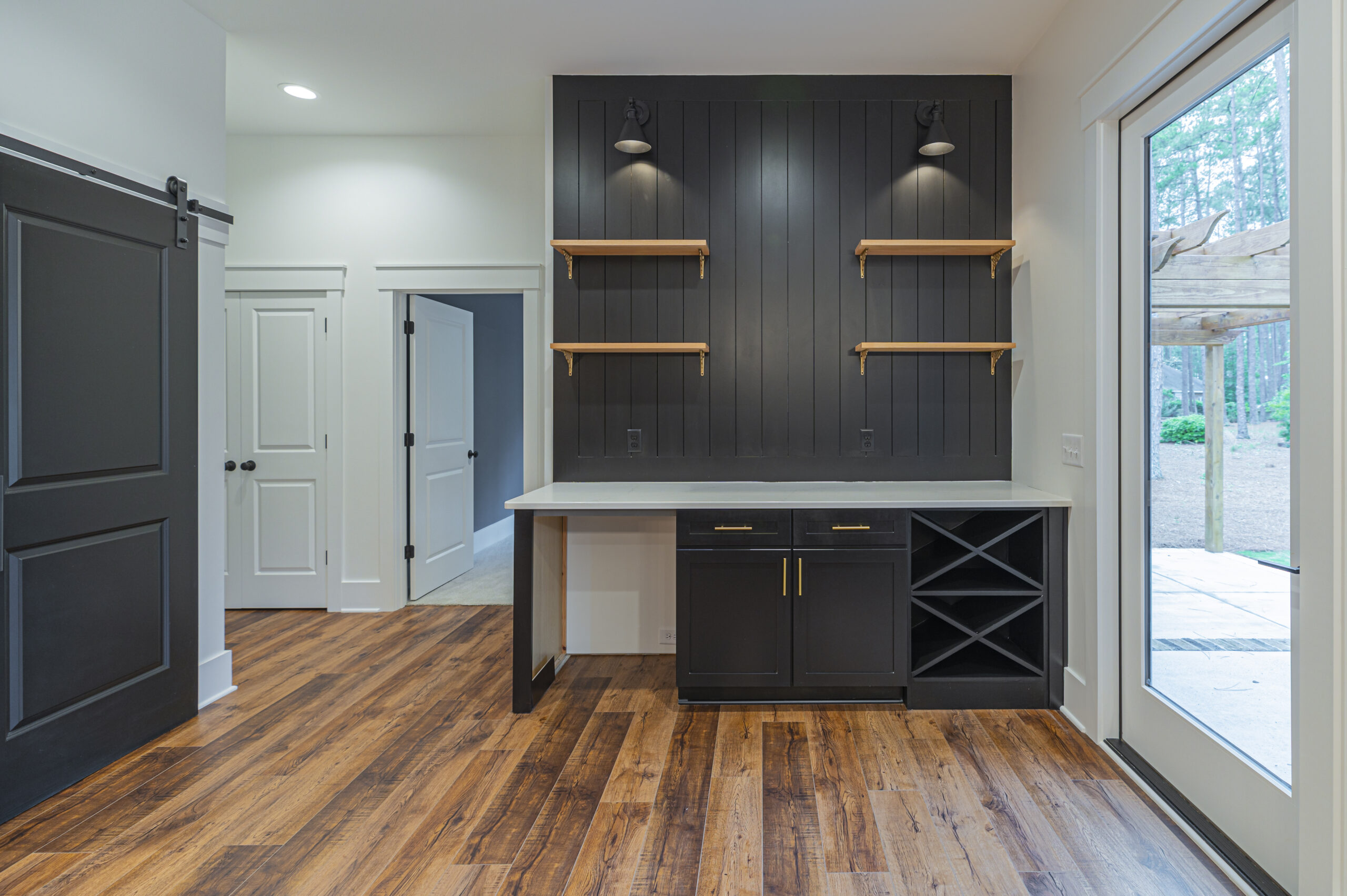 Design details in a completed Pinehurst, North Carolina custom home